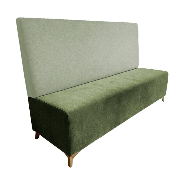 Banco corrido con respaldo BLADE Liso