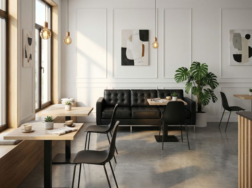 Bancos corridos para restaurantes